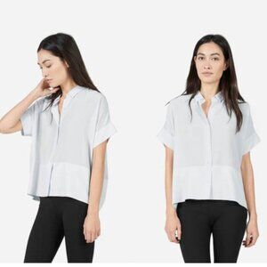 Everlane square silk shirt